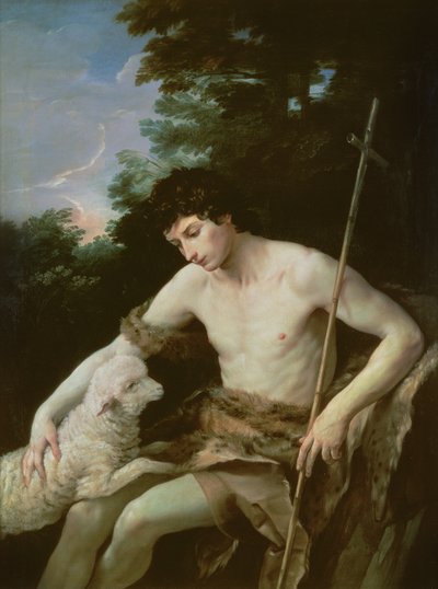 Johannes der Täufer in der Wildnis, ca. 1625 von Guido Reni